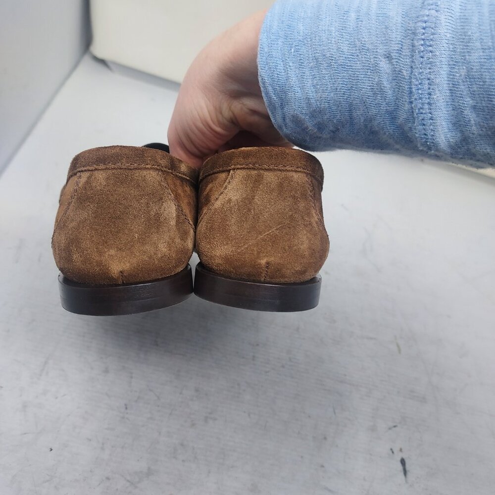 Saint Laurent Brown Suede Loafers - Picture 11 of 12